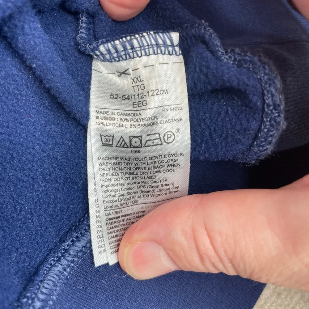 Banana‎ Republic Polartec Half Zip Pullover Sweatshirt Navy Blue XXL Mens
